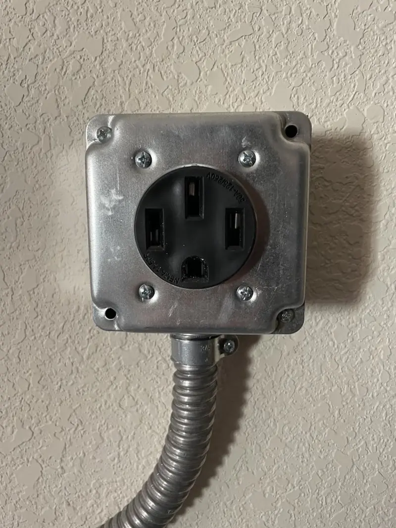 NEMA 14-50 outlet installed for Smart Home Electrical in Amarillo